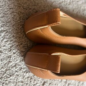 Everlane leather ballet flats 9 cognac
